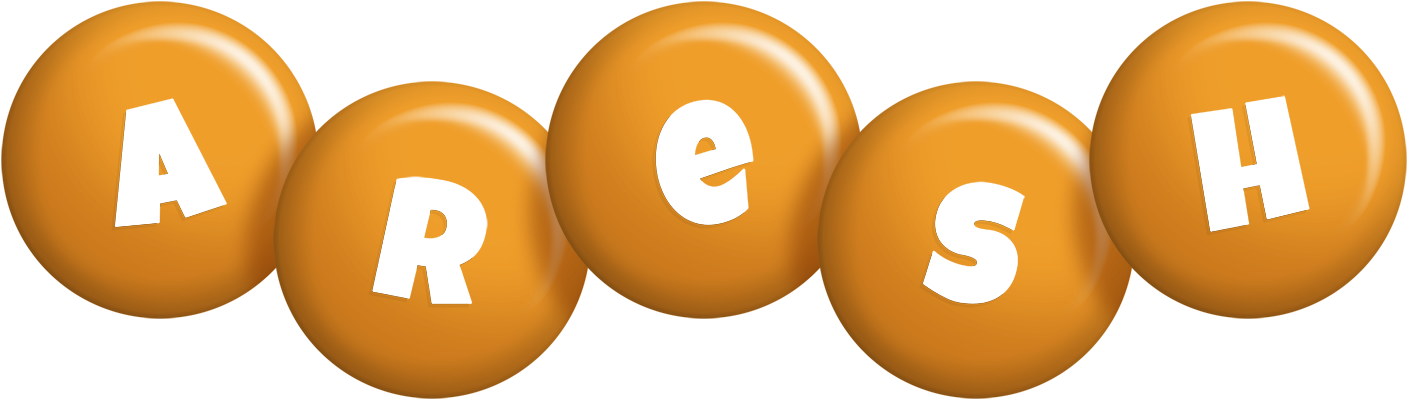 Aresh candy-orange logo