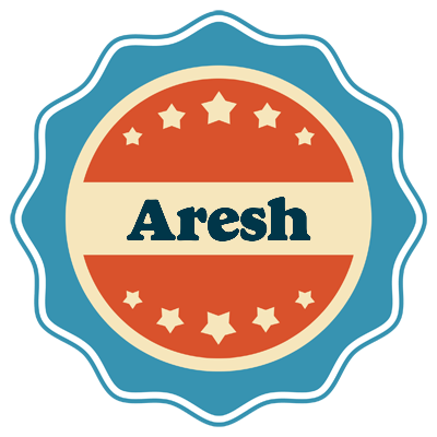 Aresh labels logo