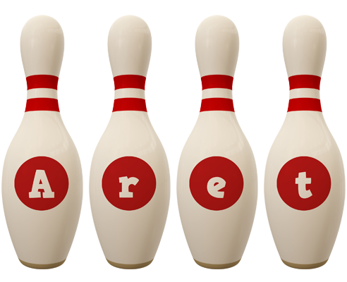 Aret bowling-pin logo