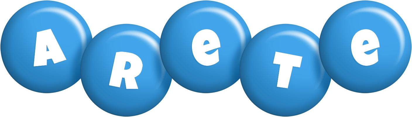 Arete candy-blue logo