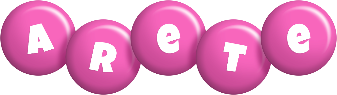 Arete candy-pink logo