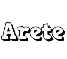 Arete snowing logo