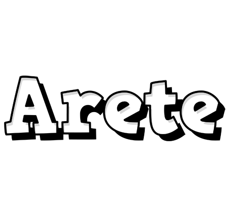 Arete snowing logo