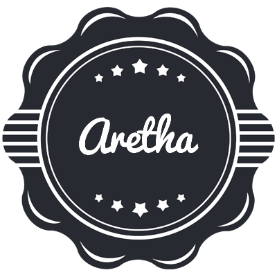 Aretha badge logo