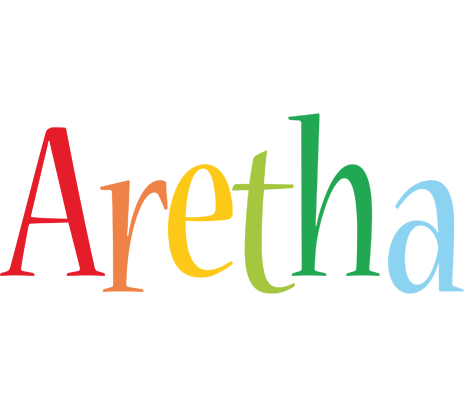 Aretha birthday logo