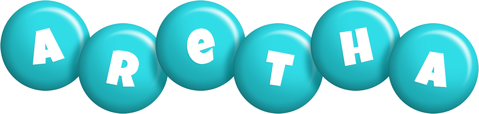 Aretha candy-azur logo