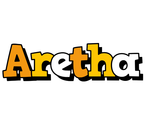 Aretha cartoon logo