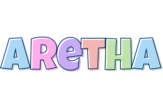 Aretha pastel logo