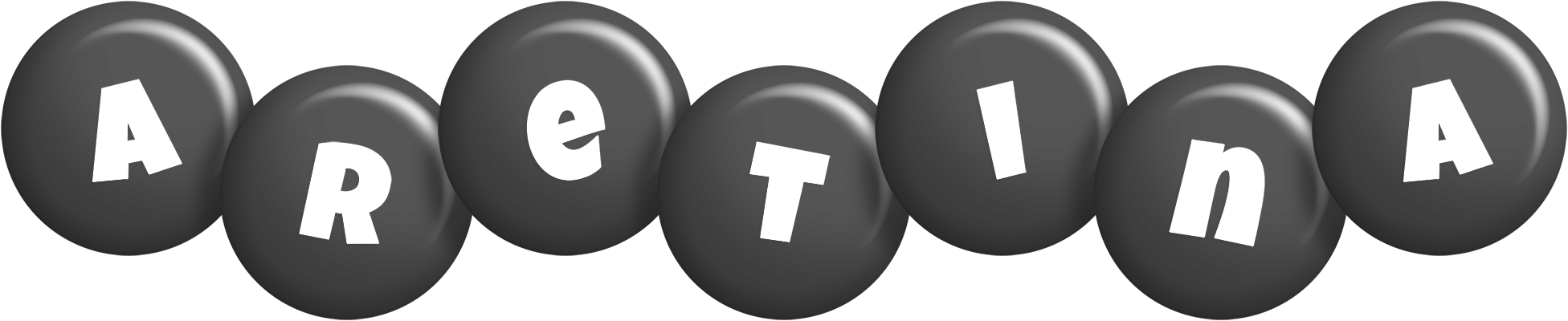 Aretina candy-black logo