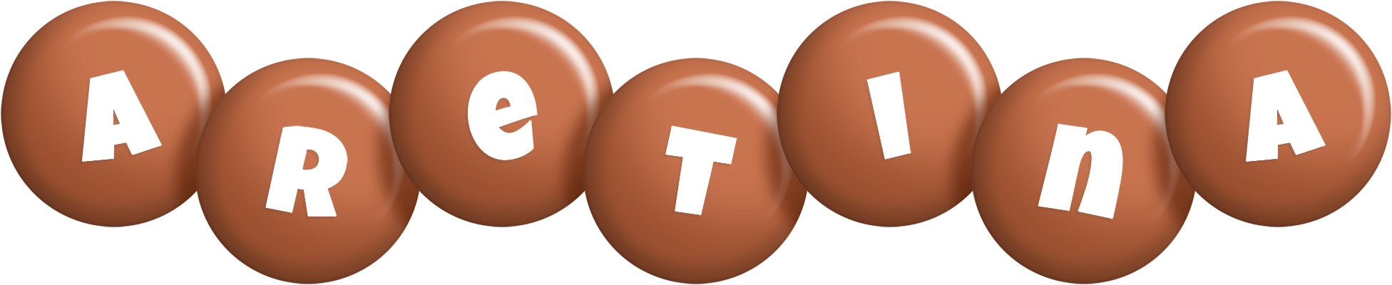 Aretina candy-brown logo