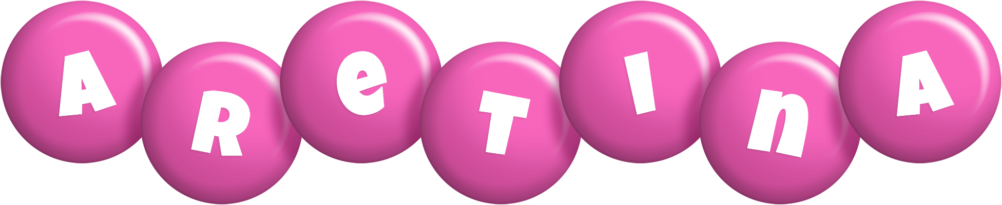 Aretina candy-pink logo
