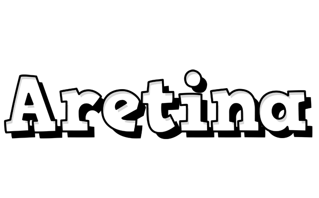 Aretina snowing logo