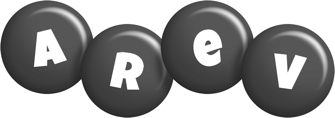 Arev candy-black logo