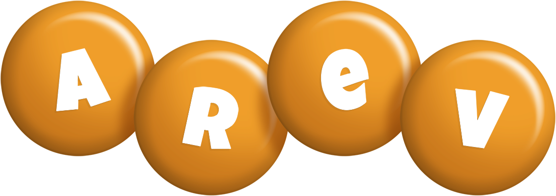 Arev candy-orange logo