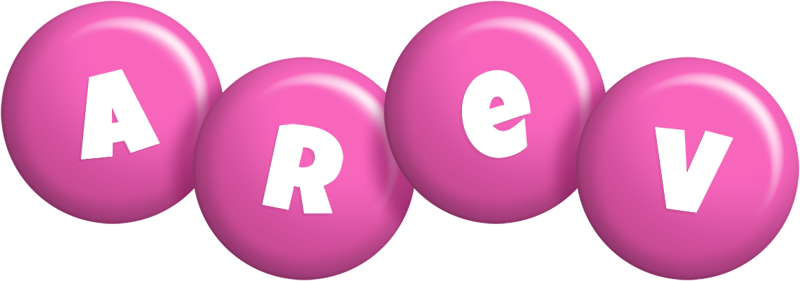 Arev candy-pink logo
