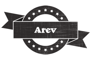 Arev grunge logo