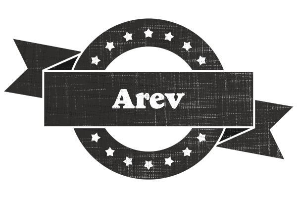 Arev grunge logo