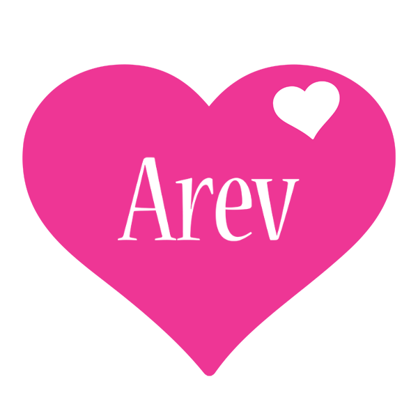 Arev love-heart logo