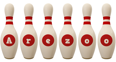 Arezoo bowling-pin logo