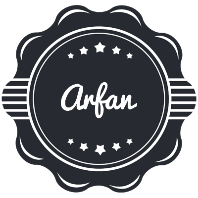 Arfan badge logo