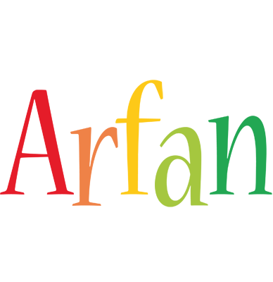 Arfan birthday logo