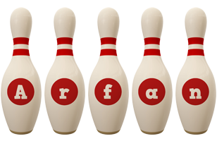 Arfan bowling-pin logo