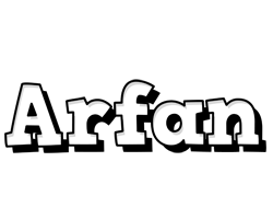 Arfan snowing logo