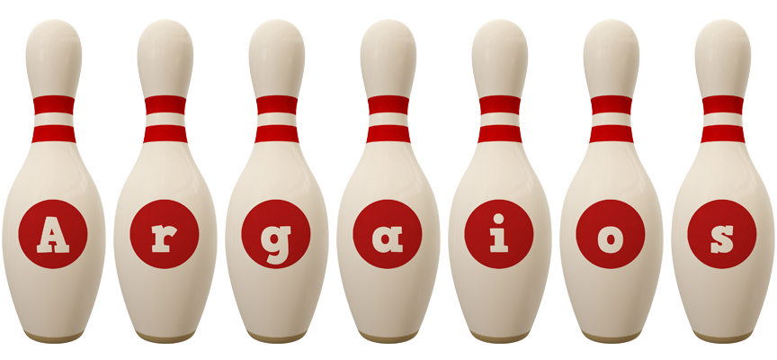 Argaios bowling-pin logo