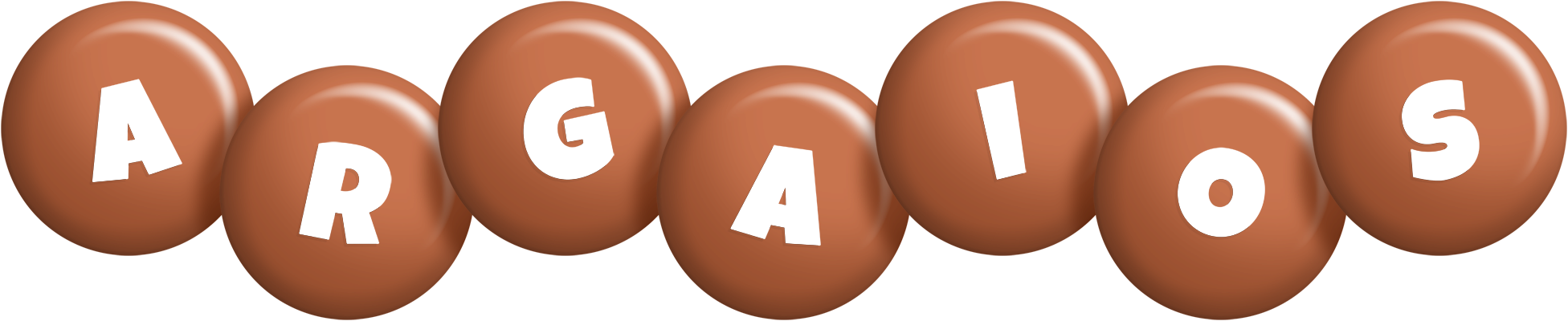 Argaios candy-brown logo