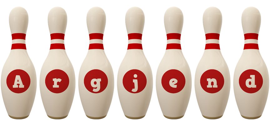 Argjend bowling-pin logo