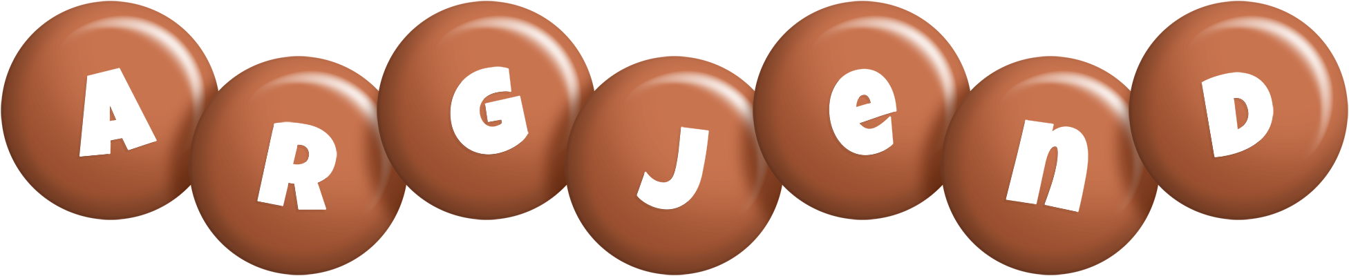 Argjend candy-brown logo