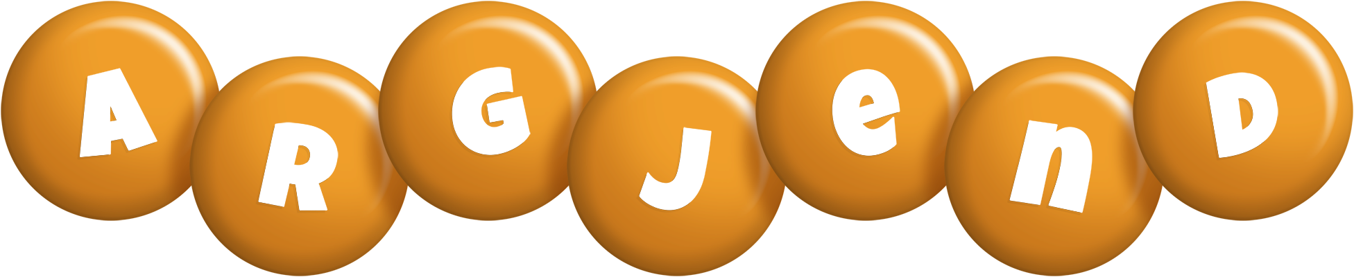 Argjend candy-orange logo