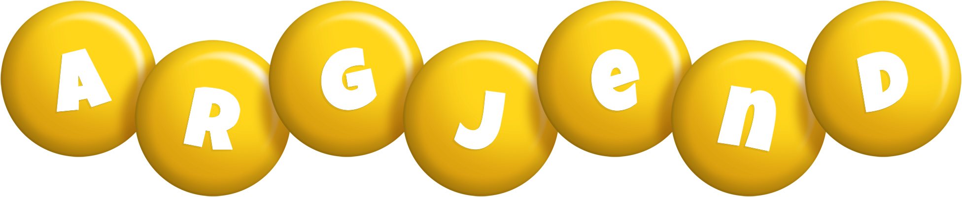 Argjend candy-yellow logo