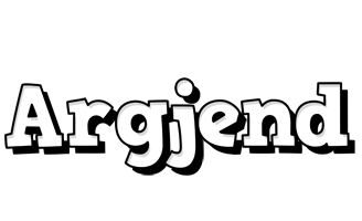 Argjend snowing logo