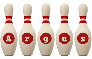 Argus bowling-pin logo