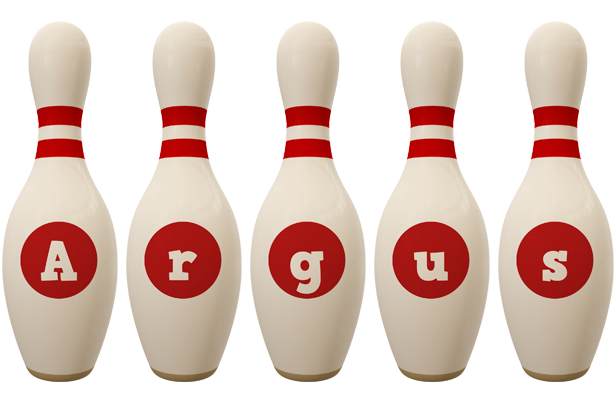 Argus bowling-pin logo
