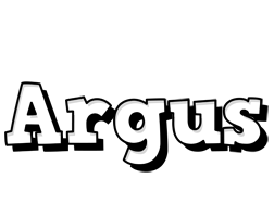 Argus snowing logo