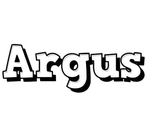 Argus snowing logo