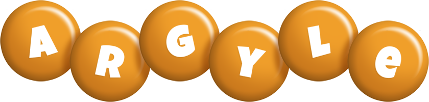 Argyle candy-orange logo