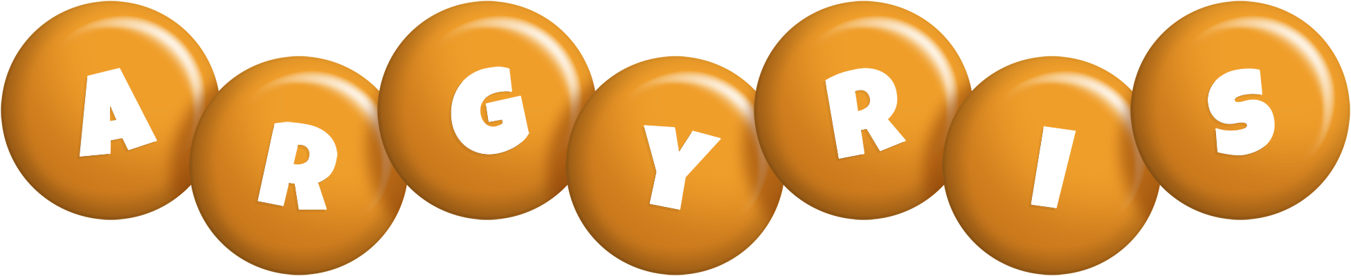 Argyris candy-orange logo