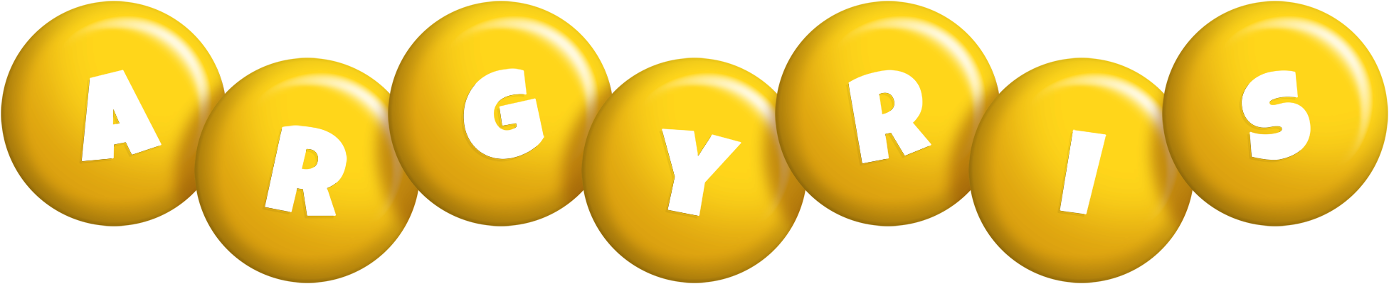 Argyris candy-yellow logo