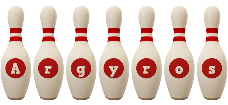 Argyros bowling-pin logo