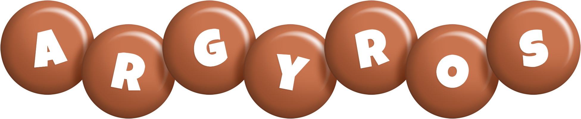 Argyros candy-brown logo