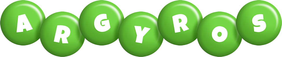 Argyros candy-green logo