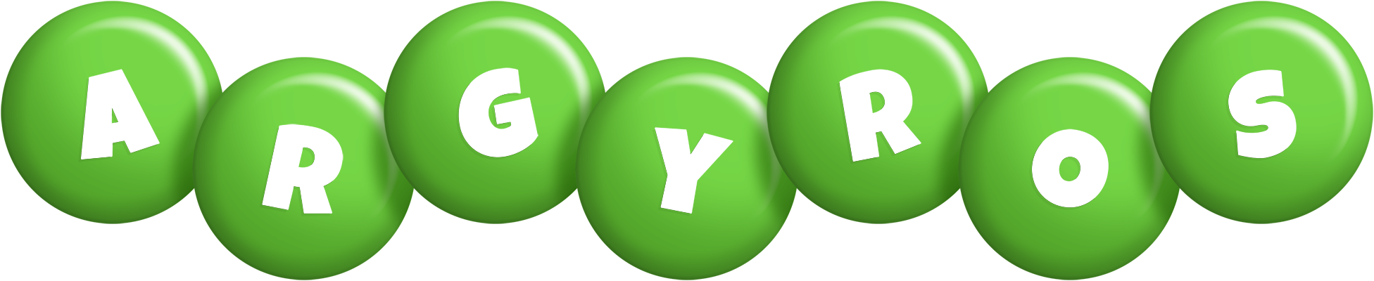Argyros candy-green logo