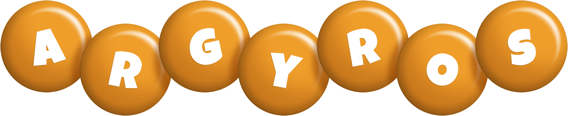 Argyros candy-orange logo