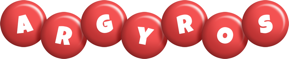 Argyros candy-red logo
