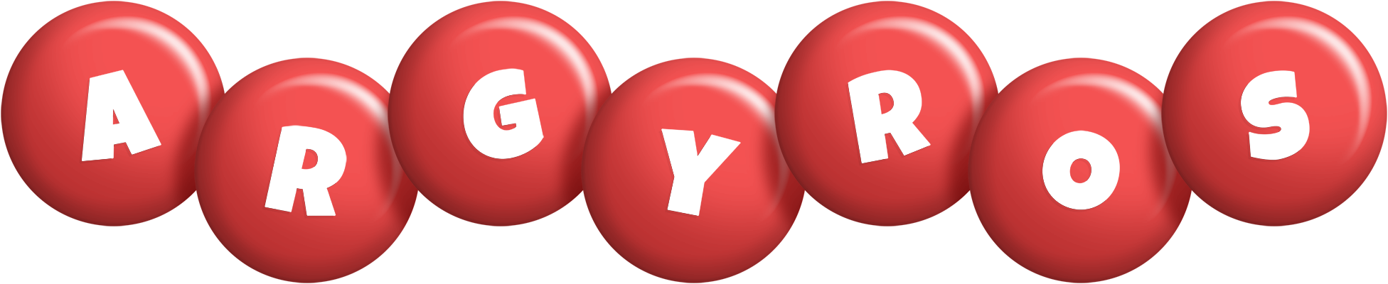 Argyros candy-red logo
