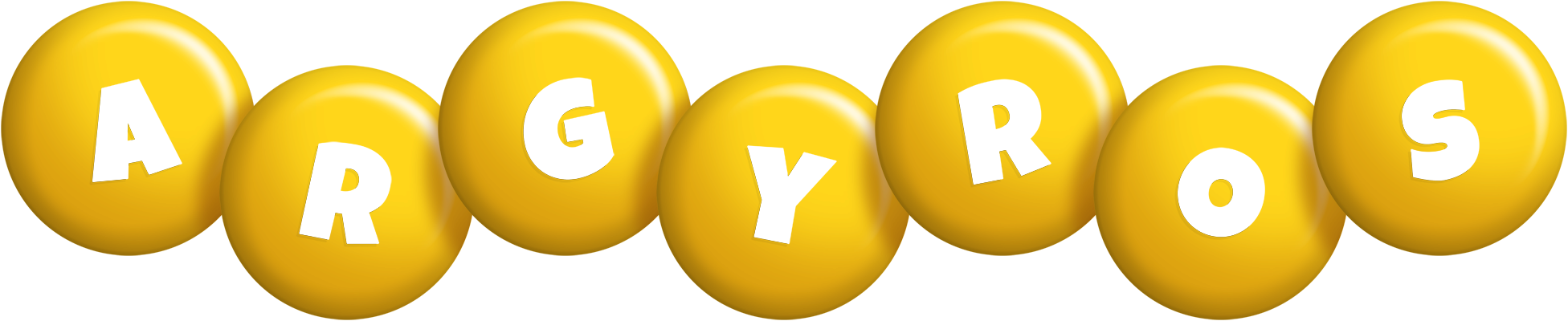 Argyros candy-yellow logo