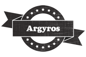 Argyros grunge logo